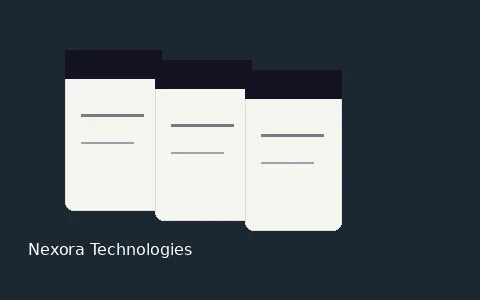 Nexora Technologies brochure design